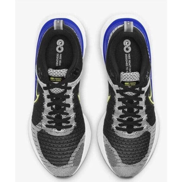 NIKE CT2357-100 Men’s Sz 10.5M REACT INFINITY RUN FLYKNIT 2 Running Shoes $160 - Picture 11 of 13